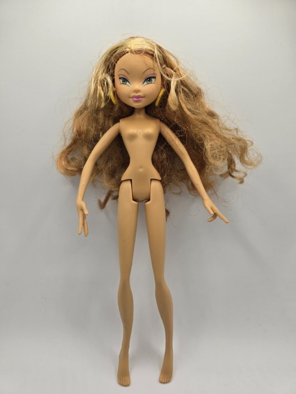 Winx Club Mattel Flora Doll No Battery Compartment Mattel- Nude